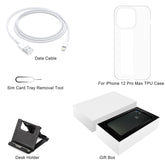 TPU Case + Desk Holder + Data Cable + Sim Card Tray Removal Tool + Gift Box